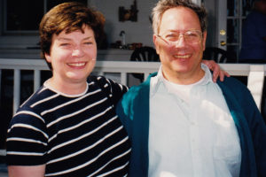 Martha Marks and Sam Booher at a 1999 REP event on Florida's Atlantic coast.